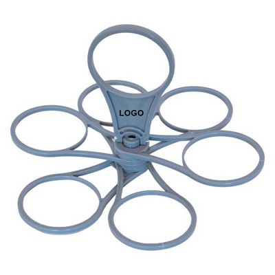 Portable 6-Ring Cup Holder